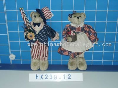 standing maleand female bear 2/s