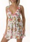 Betsey Johnson Intimates: Polychiffon smocked strap babydoll with g-string small picture
