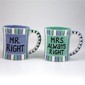 Mr. Right & Mrs. Always Right Wedding And Anniversary Coffee Mug Gift Set small picture