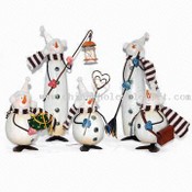 5.5/10-inch Metal Snowman Christmas Decoration images