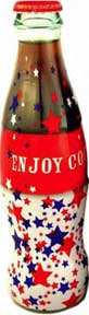 Enjoy Stars 4th of July 2007 Wrapped Coca-Cola Bottle