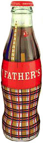 Happy Fathers Day Wrapped Coca-Cola Bottle