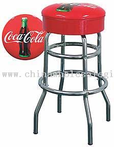 Red Disc Coca-Cola Bar Stool