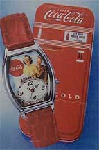 Coca-Cola Wrist Watch in Refrigerator Tin