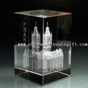 Engraved 3-D or 2-D Picture Inside Crystal images