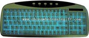 Electron luminescent multimedia keyboard images