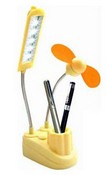The Newest USB Lamp and Fan with Pen Holder images