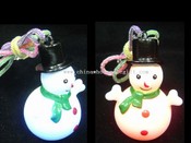 snow man necklace with 7 changing color images