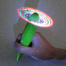Flashing pen with Fan images