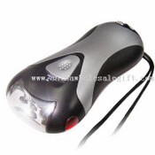 Crank Dynamo LED Flashlight with Mobile phone charger images