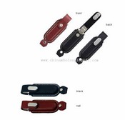 Leather USB Flash Disk with keyhole images