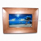 7-inch Wooden Digital Photo Frame with Resolution of 1440 x 234 images