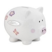 Butterfly/Flower Piggy Bank images