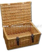 Wicker Closed Basket Hamper images