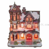 Xmas House with Optical Fiber images