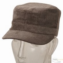 Military Corduroy Cap / Brown images