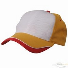 Low Profile Athletic Mesh Cap / White Gold images