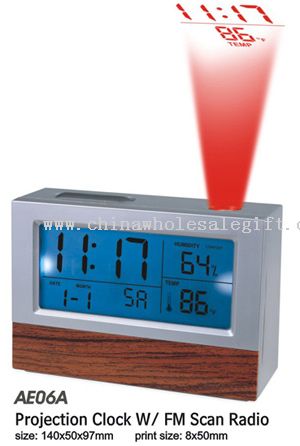 Projection Clock with FM Scan Radio