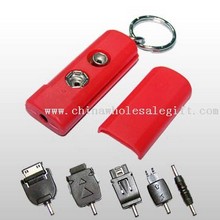 Portable Emergency Mobile Phone Battery Charger Including Five Changeable Plugs images