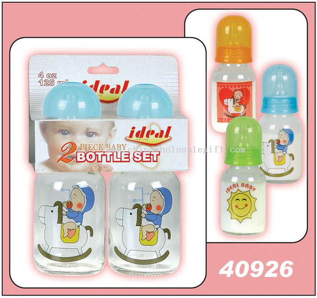 2PCS 4OZ / 125OML GLASS BOTTLE