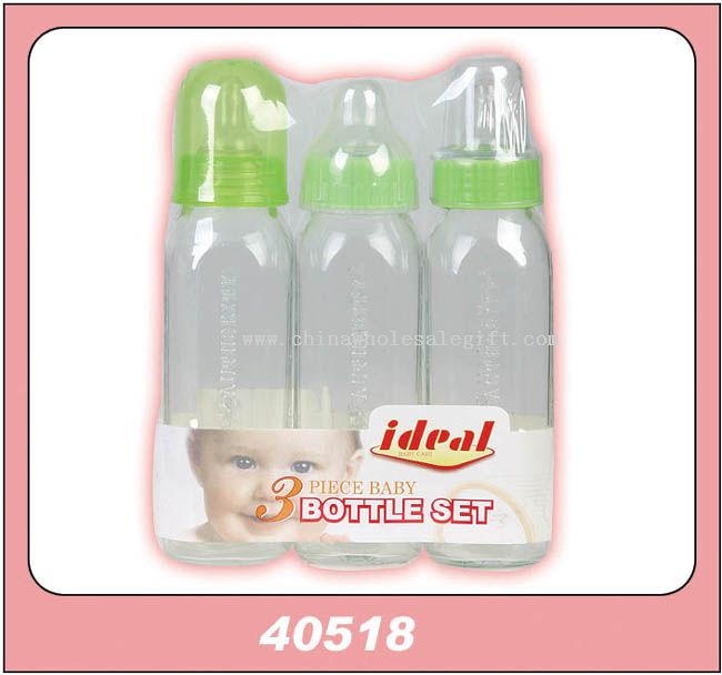 3PCS 8OZ / 250ML GLASS BOTTLE / SHRINK WITH LABEL