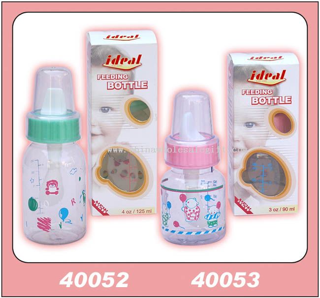 80Z / 4OZ BOTTLE TRAN WHITE SPOON / COLOR BOX