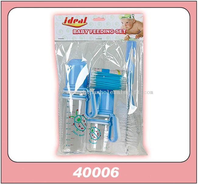 1PC 4OZ & 8OZ MOVABLE HANDLE BOTTLE BRUSH SET COTTON BUDS / CARD