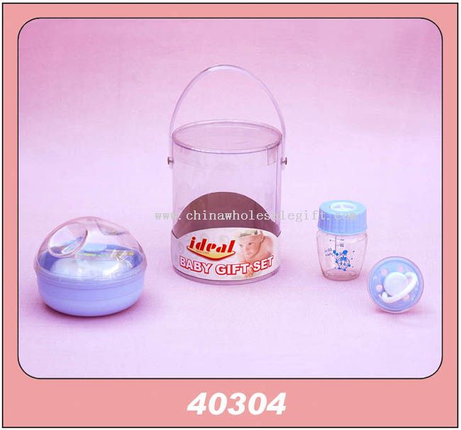 1PCS 1.25OZ BOTTLE POWDER PUFF PACIFIER PVC CAN