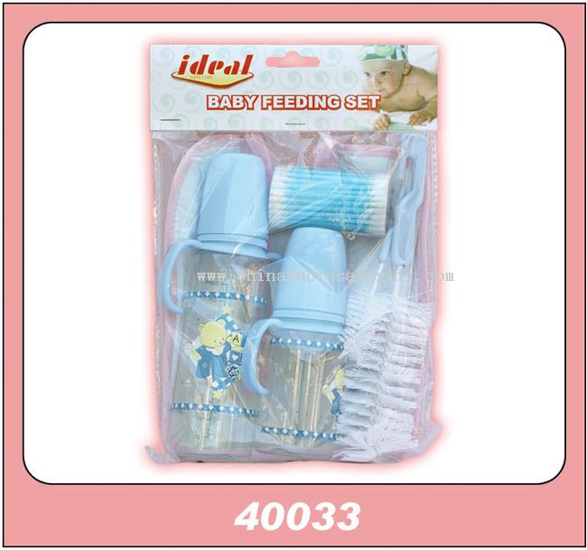1PCS 4OZ & 8OZ DOUBLE HANDLE BOTTLE BRUSH SET BIB COTTON BUDS
