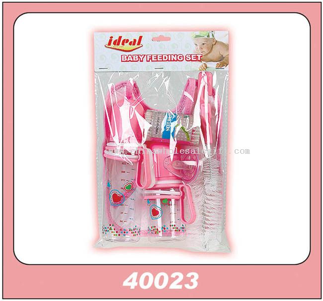 1PCS 4OZ & 8OZ MOVABLE HANDLE BOTTLE BIB PACIFIER BRUSH SET
