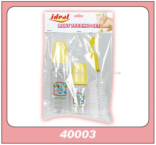 1PK 80Z.1PK 40Z BRUSH baby feeding sets