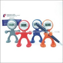 Pen Holders with LCD Clock images