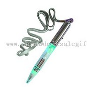 Flashing light pen with lanyard images