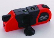 Laser level device with tape measure and calculator images