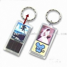 Solar-powered Waterproof Flash LED Keychain Lights images