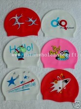 Kids Cartoon Silicone Swim Swimming Cap images