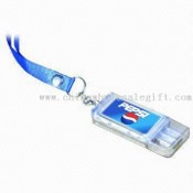 Solar-powered LCD Keychain with Flashing Logo and USB Flash Drive images