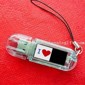 Solar-powered LCD Keychain with Flashing Logo and USB Flash Drive small picture