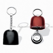Polished Leather Watch Keychain images