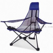 High Back Mesh Beach Chair with PVC Coating and 16mm Steel Frame images