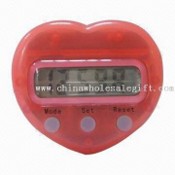 Heart-shaped Pedometer with Weight Adjustment images