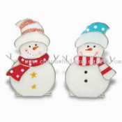 Stained Glass Snowman Ornament images