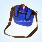 Neoprene Bottle Cooler with Hook-and-Loop Tape Securing Straps images