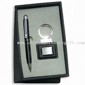 Ball Pen/Keychain Stationery Gift Set with Clock Inside small picture