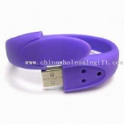 Multifunction Silicone Gel Wristband USB Flash Drive images