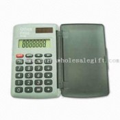 -digit Pocket Calculator with Solar/Dual Power Supply and Cover images