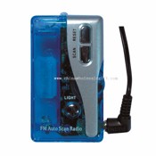 FM auto scan radio with earphone & light images