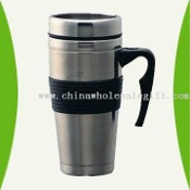 Vacuum Travel Mug with Stainless Steel Body and Lid images