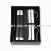Flask Gift Set with 2-piece 11oz Double-wall S/S Mug images