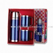 Vacuum Flask and Coffee Mug Set with Gift Box Packing images